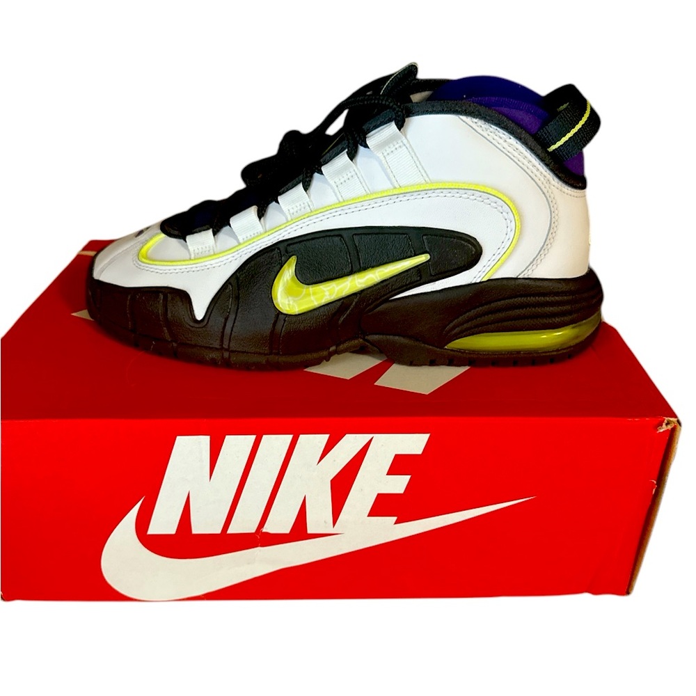 Nike Air Max Sneakers with Lime and Purple Accents